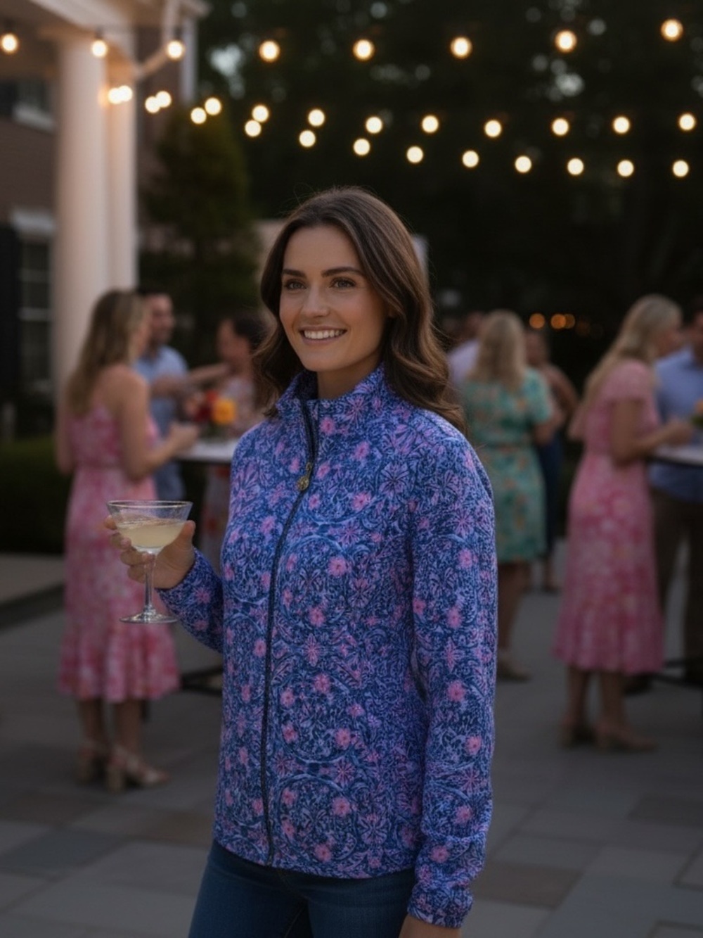 ππ©·Lilly Pulitzer Leona UPF 50+ Zip-Up Jacket| Takin It Easy Print|Size Small π©·π - Picture 8 of 9